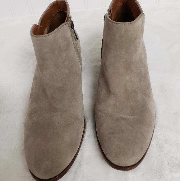 Sam Edelman Petty Tan Suede Ankle Bootie Size 8W 8 - Picture 4 of 6